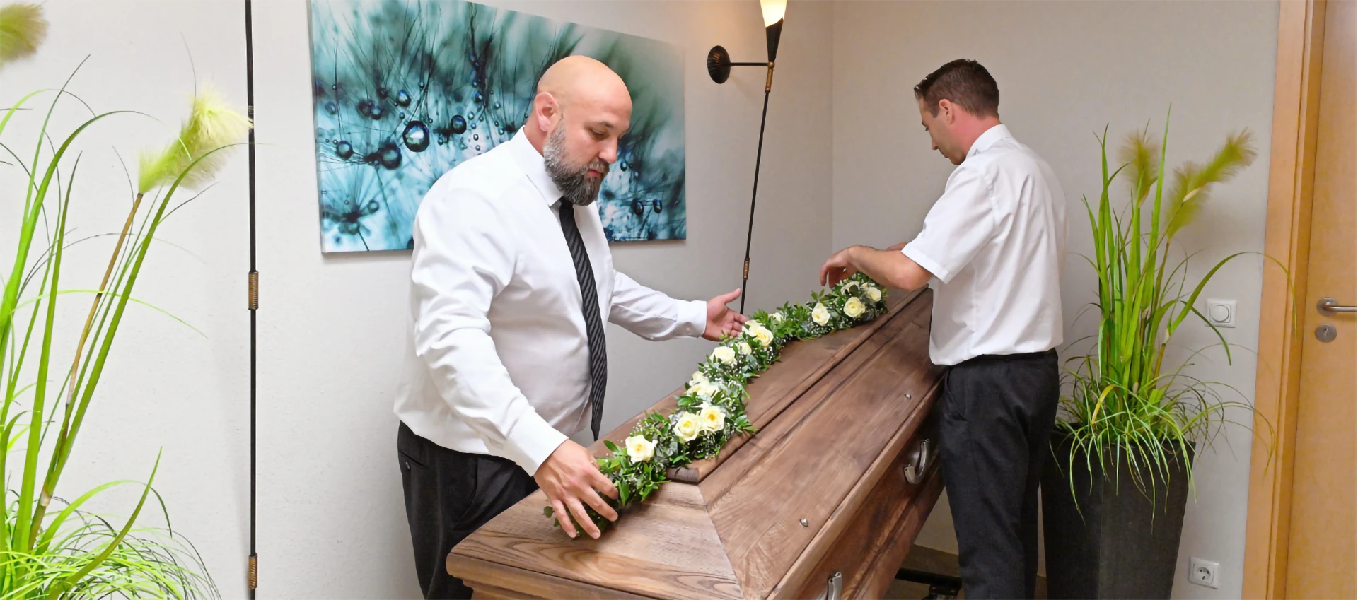 Vorbereitung zur Trauerfeier Vorbereitung zur Trauerfeier